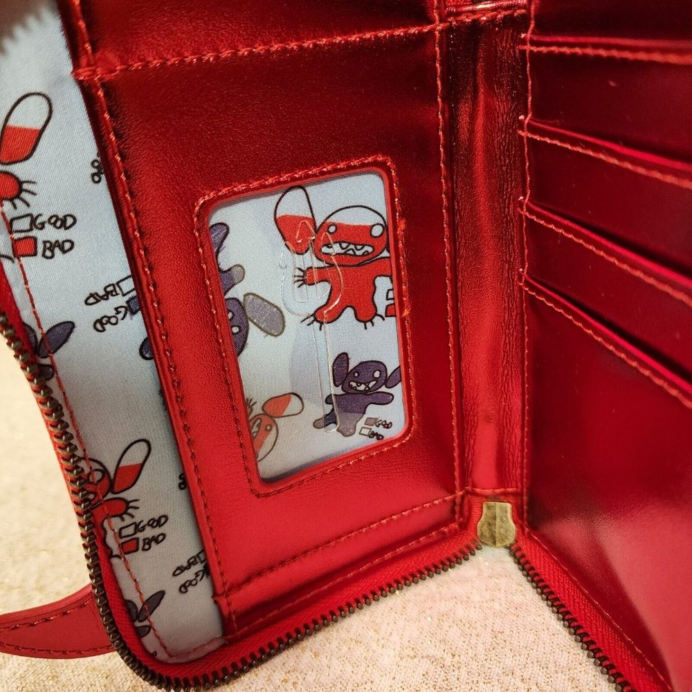 Loungefly Disney Lilo and Stitch Devil Costume Halloween Zip Around Wallet NEW - Picture 10 of 13